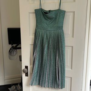 Misha Collection Midi Dress Sexy Slit Size 2